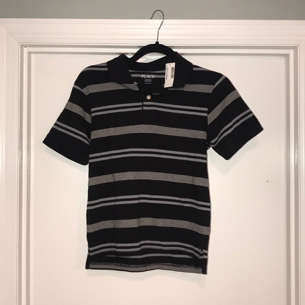 Boys stripped polo shirt! Size 7/8